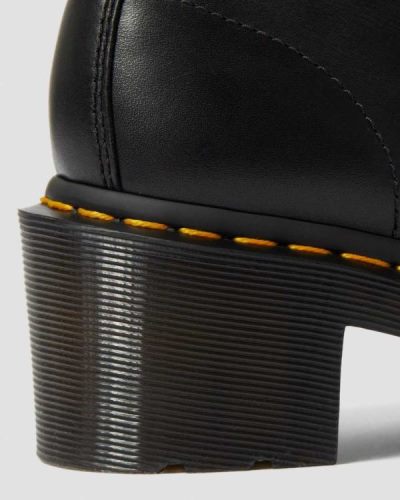 Botas Con Cordones Dr Martens Clemency Cuero Heeled Para Mujer DR6578X